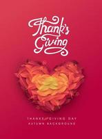 Thanksgiving day banner background vector