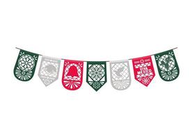mexican garlands decorative vector