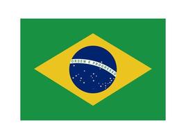 brazil flag icon vector