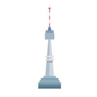 namsan tower landmark vector