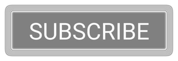 Subscribe button with contouring effect vector