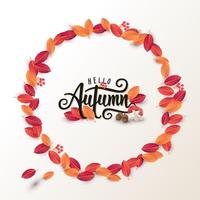 Autumn banner background vector