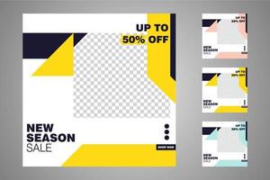 Suitable for social media posts templates and web or internet ads. vector