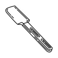 Rubber Scraper Icon. Doodle Hand Drawn or Outline Icon Style vector