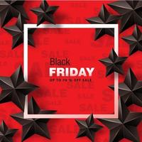 Black friday sale banner layout design vector