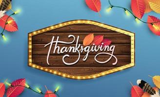 Thanksgiving day banner background vector