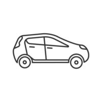 Car side view linear icon vector