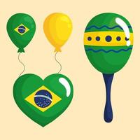 celebraciones en brasil vector