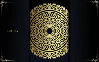 Fondo de mandala ornamental de lujo con estilo de patrón oriental islámico árabe vector