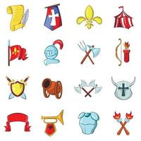The middle ages icons set