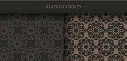 dark ethnic seamless pattern template vector