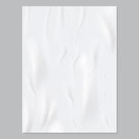 Wrinkled paper. Realistic vector template for modern poster
