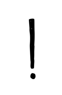 Exclamation point. Vector