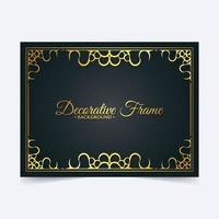 Elegant decorative frame design background vector