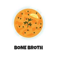 Vector Realistic Illustration of Glass with Beef Bone Broth. Healthy Nutrition Concept for Meat Lovers. Design of Type of Drink in Carnivore Diet. Ingredient like Part of Healthy Eating