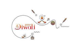 Happy Diwali Sale Banner Poster, Vector illustration.