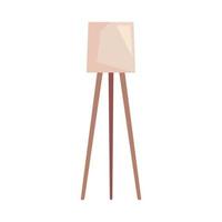 lamp in wooden tripod vector