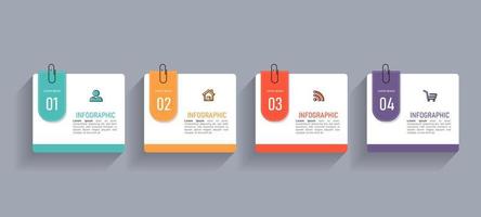 Modern business infographics concept vector