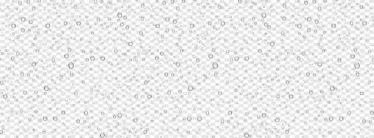 Water drops on transparent background, realistic style, vector elements