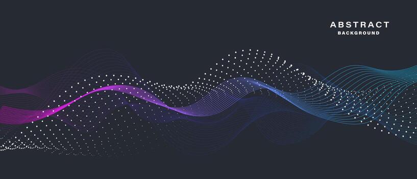 Abstract background with dynamic waves. vector