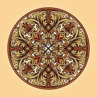 Mandala Classic Seamless Ornaments vector illustrations