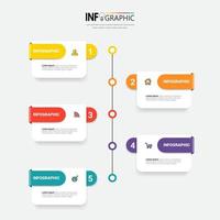 plantilla de negocio de diseño infográfico vector