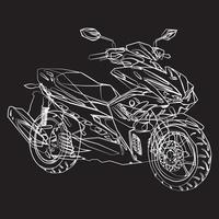 Motor Bike Vector Illustration