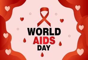 world aids day greeting design. designs for banner and poster templates. vector