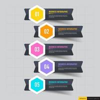 Business infographic template vector