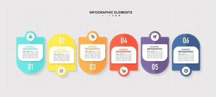 Minimal business infographics template vector