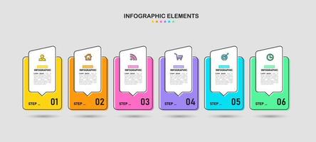 plantilla de infografía empresarial mínima vector