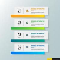 Infographic business banner template vector