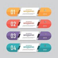 Colorful abstract business infographic vector