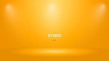 Empty studio room background with sportlights. vector