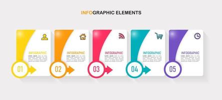 Infographic design business template vector