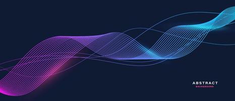 Abstract background with dynamic waves. vector