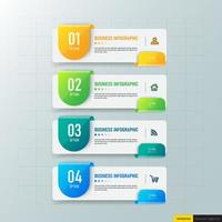 Colorful abstract business infographic vector