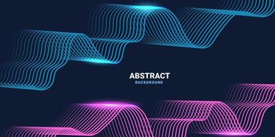 Abstract background with flowing particles. vector