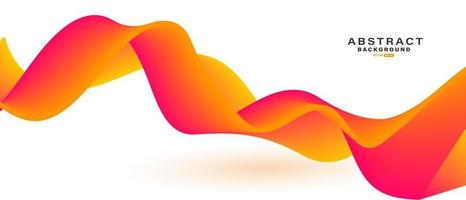Abstract colorful motion fluid shape on white background. vector