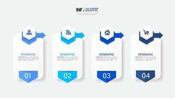 Infographic design business template vector