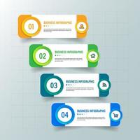 Process infographic template vector