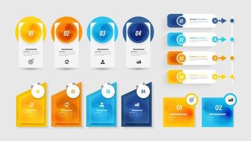 Infographics element collection vector