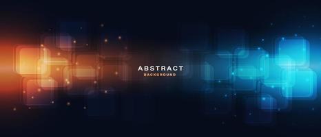 Abstract tech background with light effect. vector