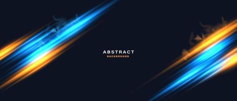 Abstract technology background with motion neon light effect. vector