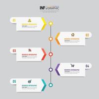 Infographic design business template vector