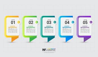 Modern Infographic business template vector