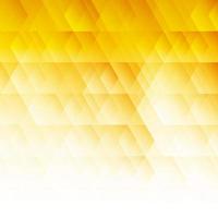 Abstract geometric hexagon pattern yellow background vector