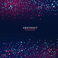 Abstract colorful particles background. vector