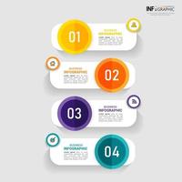 Infographic business banner template vector