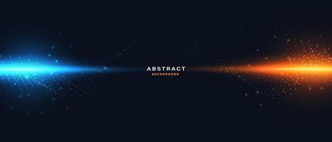 Abstract digital technology background with glowing light effect vector